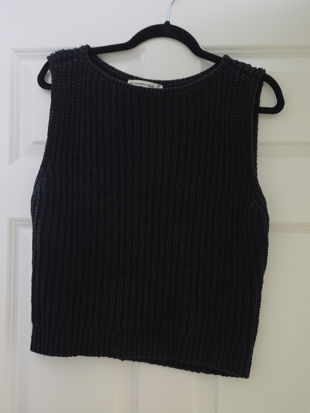 Black Knit Sleeveless Top - Classic Women’s Tank Sweater